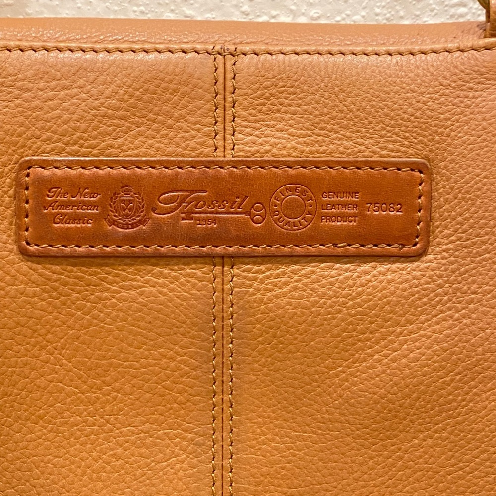 Fossil Brown Leather Crossbody Bag/Purse - Picture 9 of 15